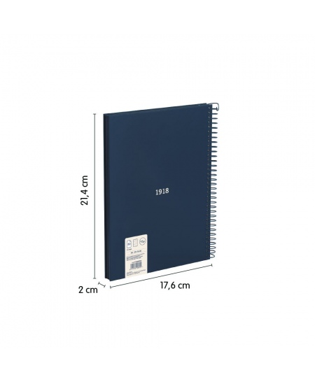 Piezīmju grāmatiņa cietajos vākos MILAN, A5, 80 lapas, līnijveida