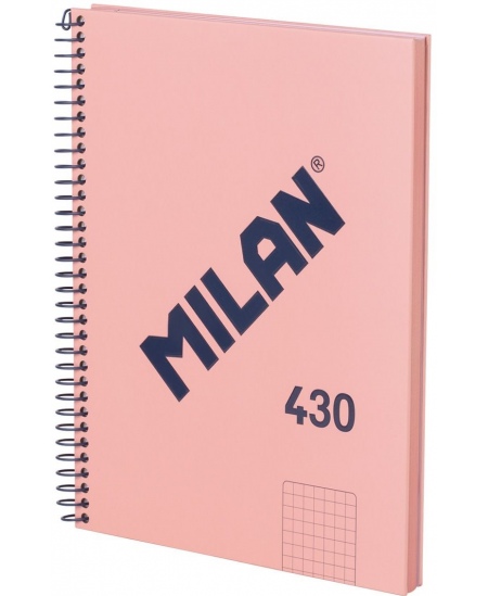 Piezīmju grāmatiņa cietajos vākos MILAN, A5, 80 lapas, rūtiņu formā