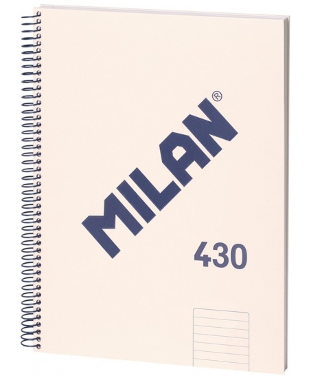 Piezīmju grāmatiņa cietajos vākos MILAN, A4, 80 lapas, līnijveida