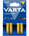 Baterijas Varta Longlife LR3 (AAA), 4 gab.