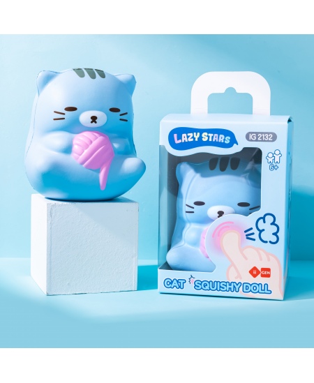 Elastīga spiežamā rotaļlieta SQUISHY Cat