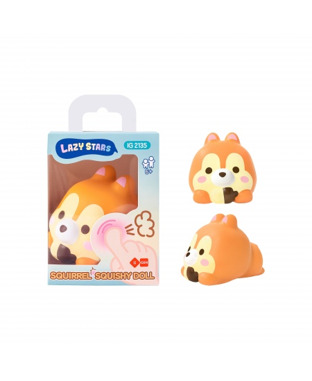 Elastīga spiežamā rotaļlieta SQUISHY Squirrel
