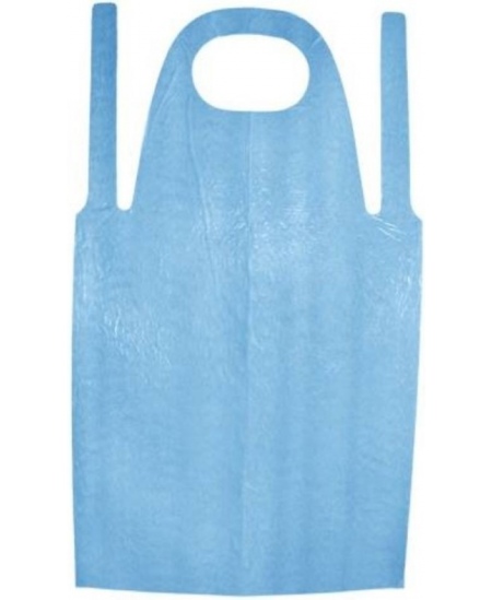 Vienreizlietojamais priekšauts, zils, 100 gab.