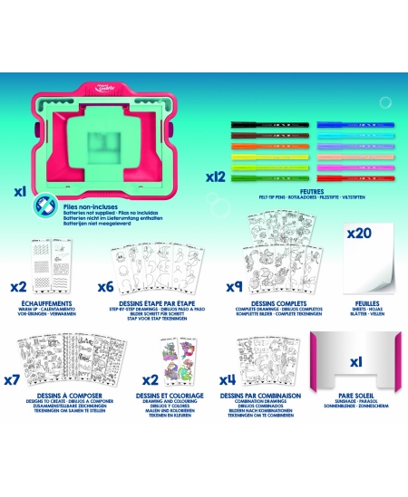 Gaismas zīmēšanas tāfele MAPED Creativ Lumi Board Mermaid