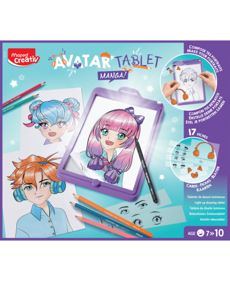 Gaismas zīmēšanas tāfele MAPED Creativ Avatar Studio Manga