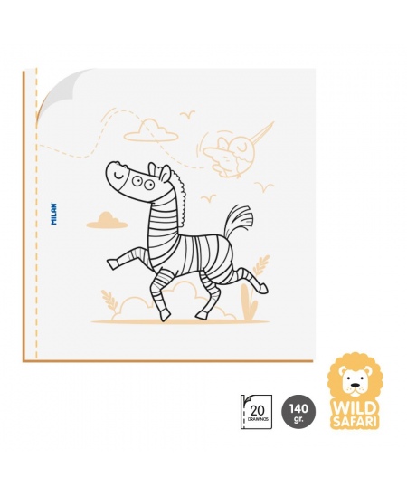 Krāsojamā grāmatiņa MILAN Wild Safari