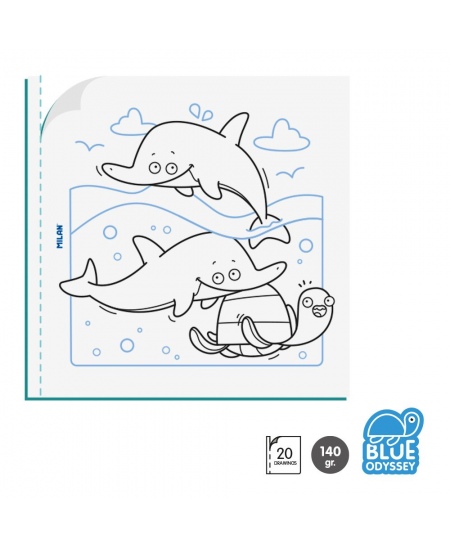 Krāsojamā grāmatiņa MILAN Blue Odyssey