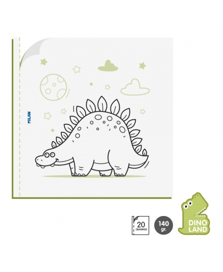 Krāsojamā grāmatiņa MILAN Dino Land
