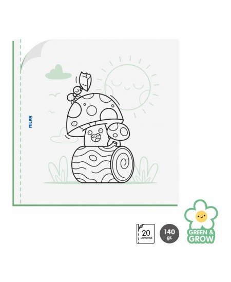 Krāsojamā grāmatiņa MILAN Green & Grow