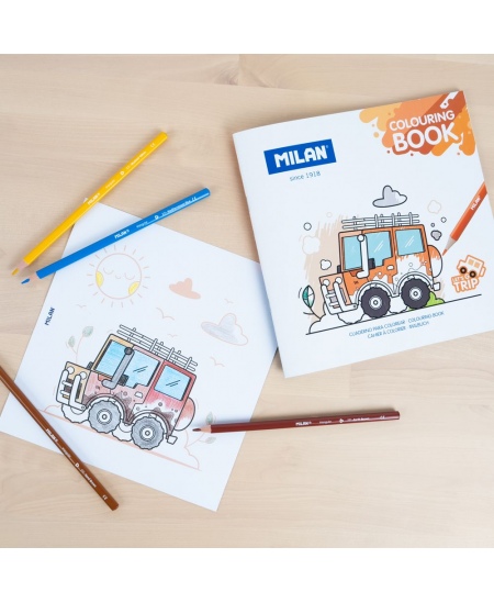 Krāsojamā grāmatiņa MILAN Let´s Go Trip