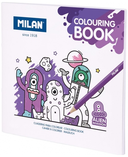 Krāsojamā grāmatiņa MILAN Alien Invasion