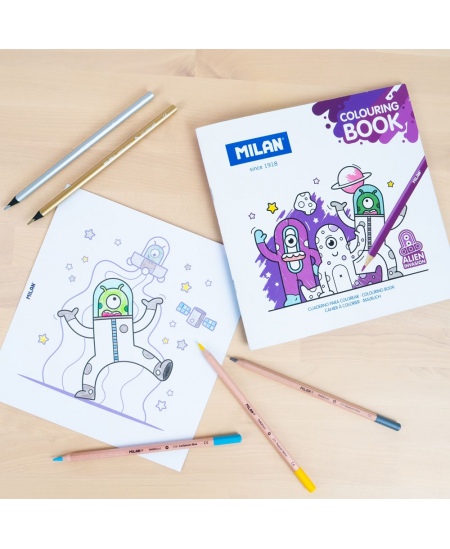 Krāsojamā grāmatiņa MILAN Alien Invasion