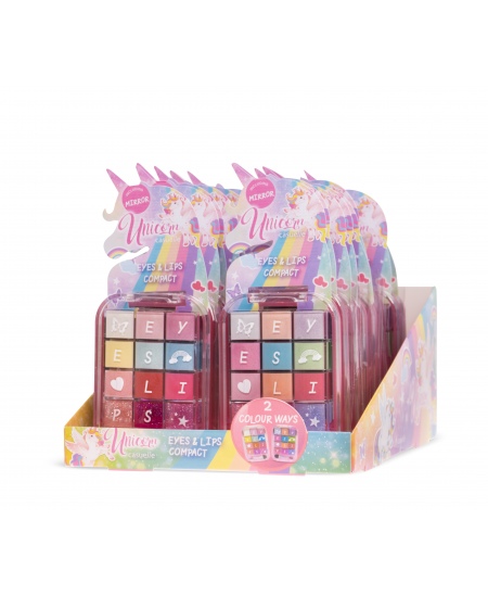 Kompaktā kosmētikas palete CASUELLE Unicorn Acis un lūpas