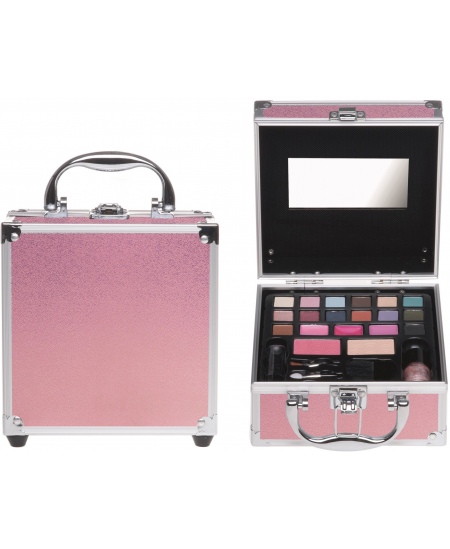 Kosmētikas palete rozā koferī CASUELLE