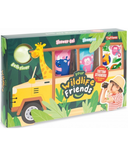Vannas komplekts ar tetovējumiem WILDLIFE FRIENDS