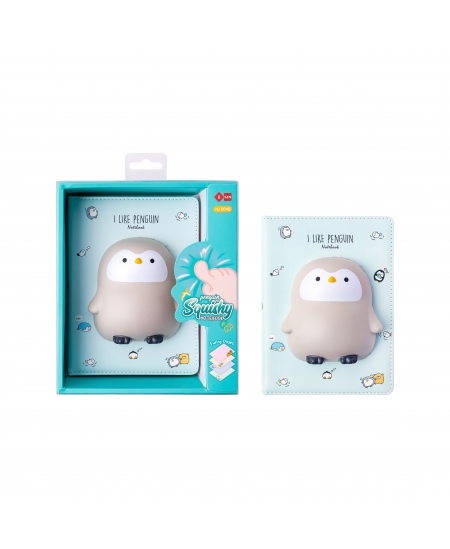 Piezīmju grāmatiņa SQUISHY Penguin, 128 lapas