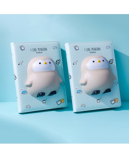 Piezīmju grāmatiņa SQUISHY Penguin, 128 lapas
