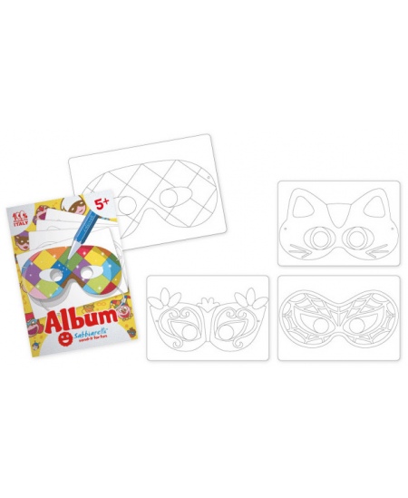 Zīmēšanas albums zīmēšanai ar smiltīm SABBIARELLI Masks