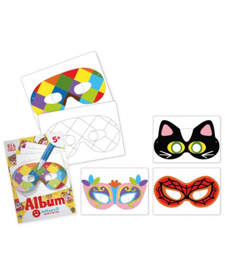 Zīmēšanas albums zīmēšanai ar smiltīm SABBIARELLI Masks