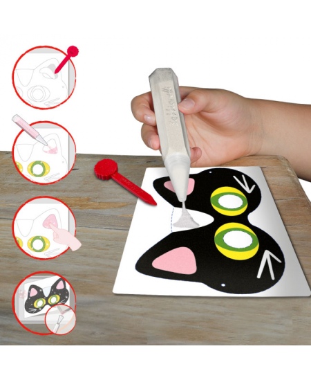 Zīmēšanas albums zīmēšanai ar smiltīm SABBIARELLI Masks