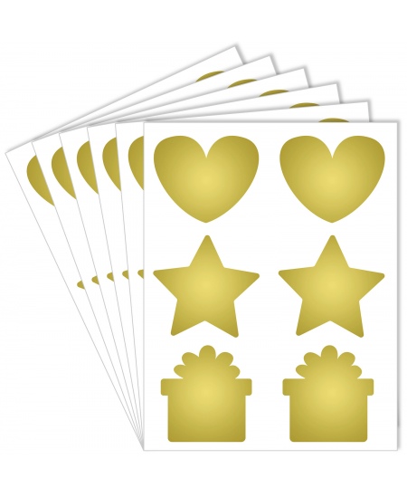 Nokasāmas uzlīmes slēptiem ziņojumiem LOOLIPO Gold, 36 gab.