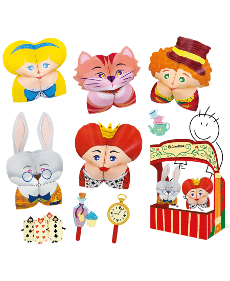 Origami teātra komplekts LUDATTICA Alise brīnumzemē