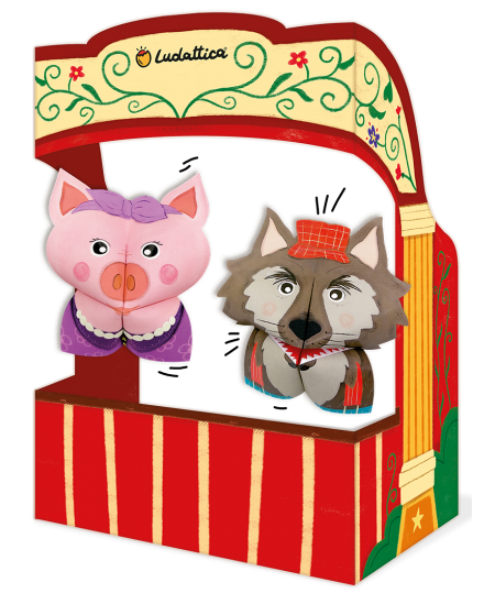 Origami teātra komplekts LUDATTICA Trīs sivēntiņi