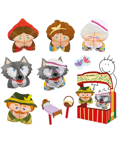 Origami teātra komplekts LUDATTICA Sarkangalvīte