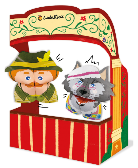 Origami teātra komplekts LUDATTICA Sarkangalvīte