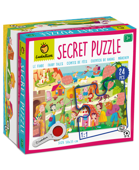 Puzle ar noslēpumu LUDATTICA Fejas sapnis, 24 detaļas