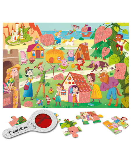 Puzle ar noslēpumu LUDATTICA Fejas sapnis, 24 detaļas