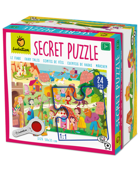 Puzle ar noslēpumu LUDATTICA Fejas sapnis, 24 detaļas