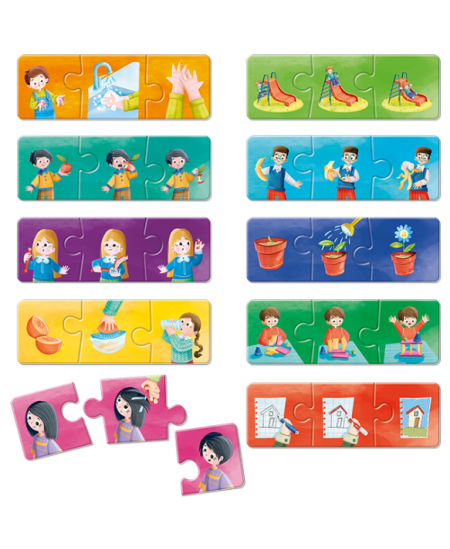 Montesori spēle-loģikas puzle LUDATTICA Pirms un pēc (3+)