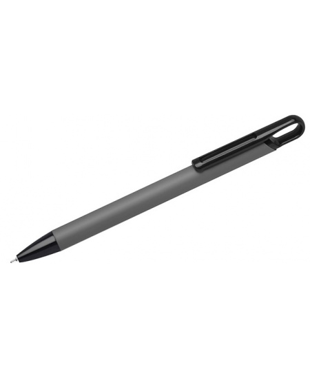 Automātiskā lodīšu pildspalva SOFI, 0,7 mm, pelēks korpuss, zila