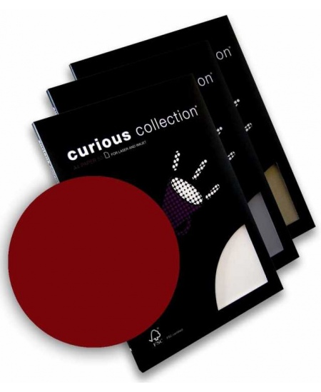 Dekoratīvais papīrs CURIOUS METALLICS Red Lacquer, 120 g/m2, A4, 50 lapas