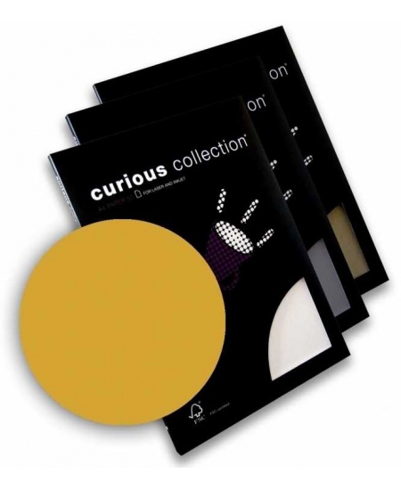 Dekoratīvais papīrs CURIOUS METALLICS Super Gold, 120 g/m2, A4, 50 lapas