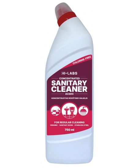Sanitārais skābes tīrīšanas līdzeklis HI-LABS, 750 ml