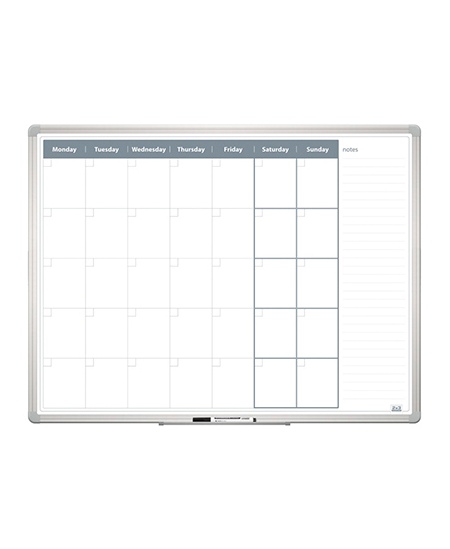 Magnētiskā mēneša plānošanas tāfele 2x3, 120x90 cm