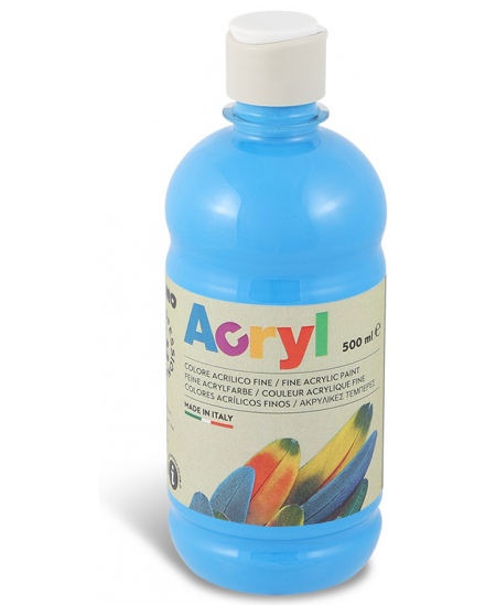 Akrila krāsa PRIMO, zilā krāsā, 500 ml