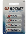 Baterijas ROCKET Lithium FR6 (AA), litija, 4 gab.