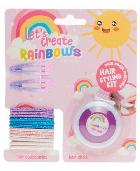 Matu krītiņu un aksesuāru komplekts LET´S CREATE RAINBOWS Violets