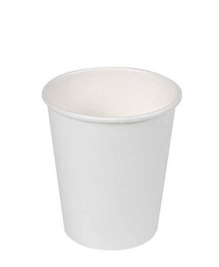 Papīra kafijas krūzītes, 120 ml, baltas, 50 gab.