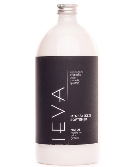 Veļas mīkstinātājs IEVA (koksnes, ādas, dzintara aromāts), 1000 ml
