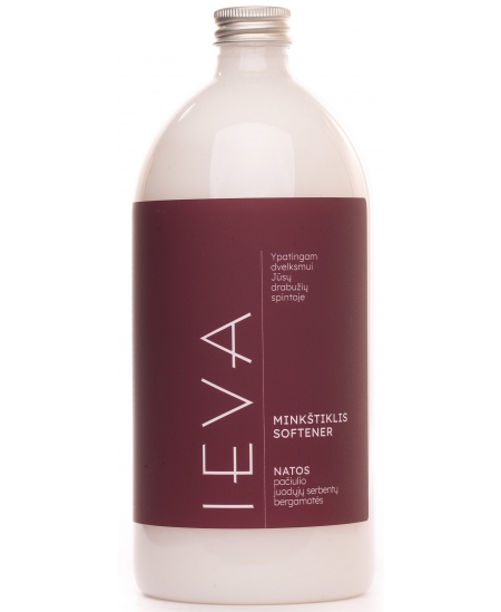Veļas mīkstinātājs IEVA (pačūlijas, upeņu, bergamotes aromāts), 1000 ml