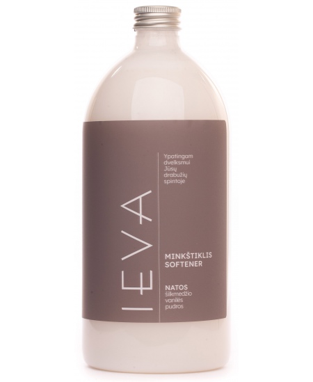 Veļas mīkstinātājs IEVA (zīdkoka, vaniļas un pūdera aromāts), 1000 ml