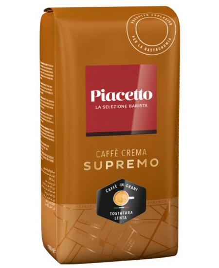 Kafijas pupiņas PIACETTO Supremo Cafe Crema, 1 kg