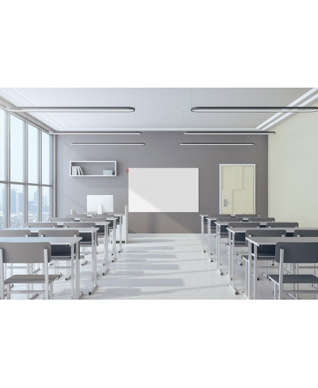 Magnētiskā stikla tāfele MEMOBE, 120x90 cm, balta