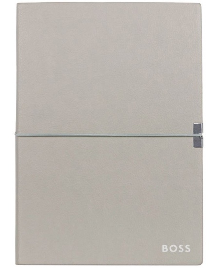 Piezīmju blociņš BOSS ELEGANCE, A5, līniju, pelēks
