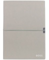 Piezīmju blociņš BOSS ELEGANCE, A5, līniju, pelēks