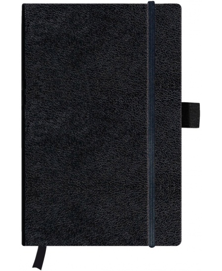 Piezīmju grāmatiņa HERLITZ, A5, kvadrātveida, melna